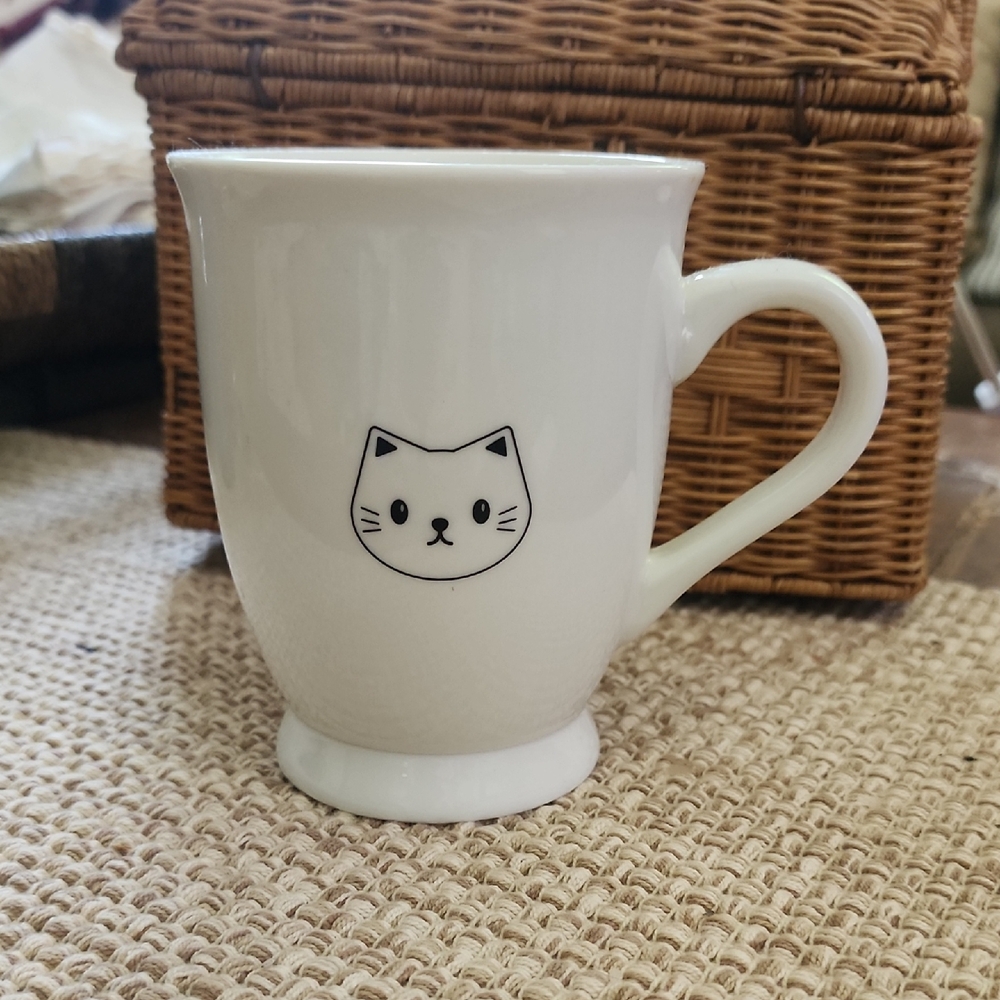 Ask Me About My Cat Face Coffee Mug Tea Cup RARE!!!!